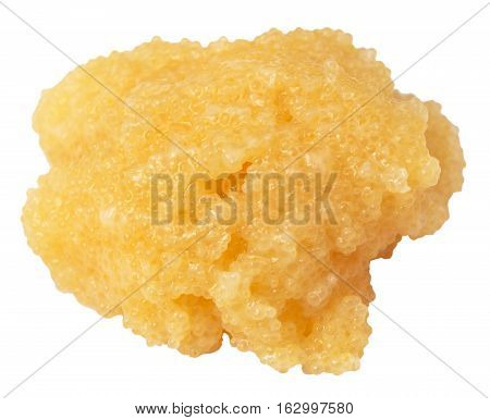 Portion Of Salty Caviar Of Capelin Fish Isolated