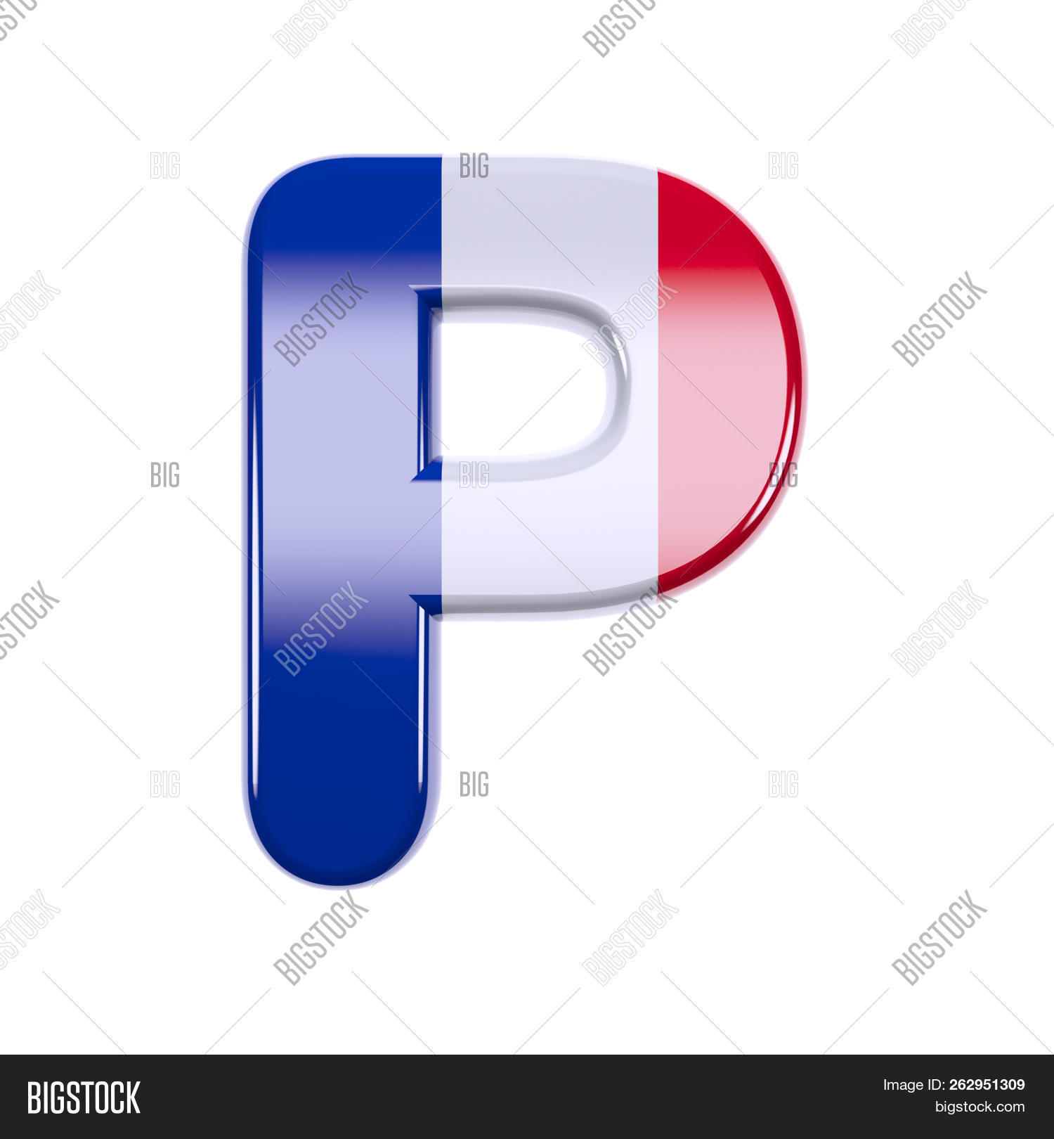 French Flag Letter P Image & Photo (Free Trial) Bigstock