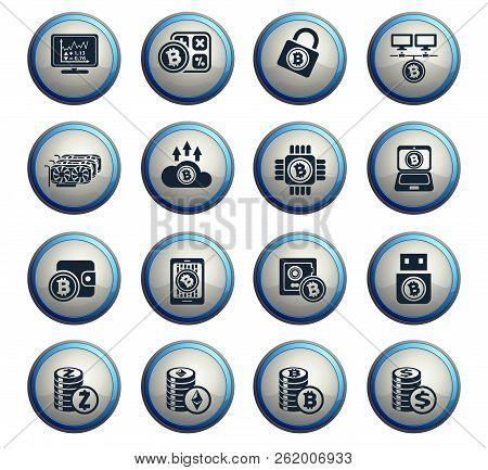 Bitcoin And Cryptocurrency Icons For Your Design Progects