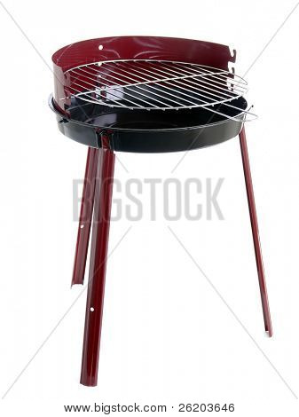 Ny grill grill skud på hvid