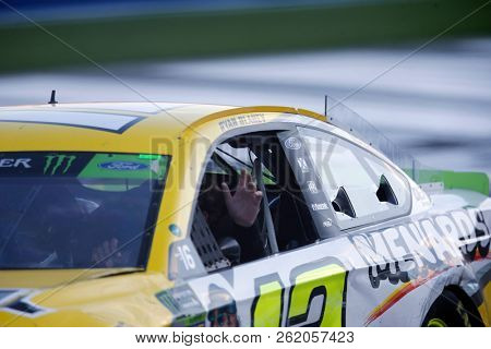 September 30, 2018 - Concord, North Carolina, USA: Ryan Blaney (12) wins the Bank of America ROVAL 400 at Charlotte Motor Speedway in Concord, North Carolina.
