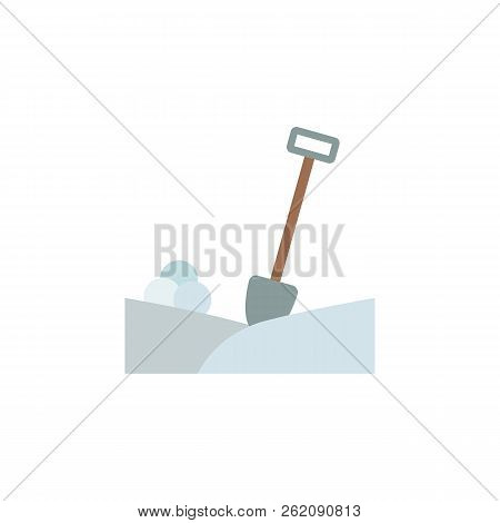 Shovel Winter Snow Color Icon. Elements Of Winter Wonderland Multi Colored Icons. Premium Quality Gr