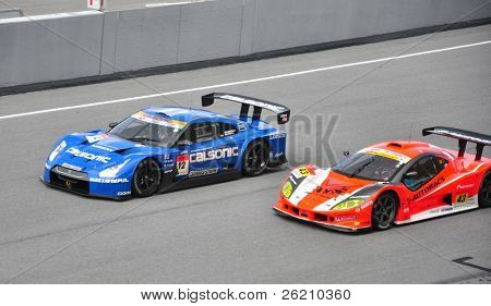 セパン - 6 月 20 日: スーパー GT ドライバー スーパー GT 国際間の位置のための戦いで