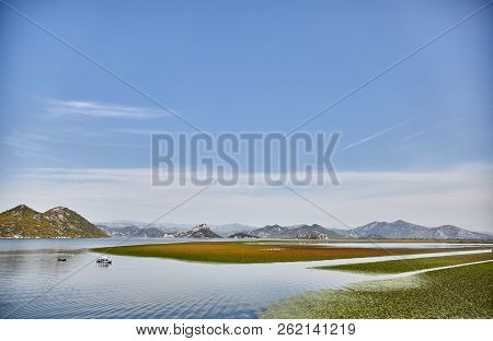 Skadar Lake. National Park. Famous Place. Montenegro. Summer
