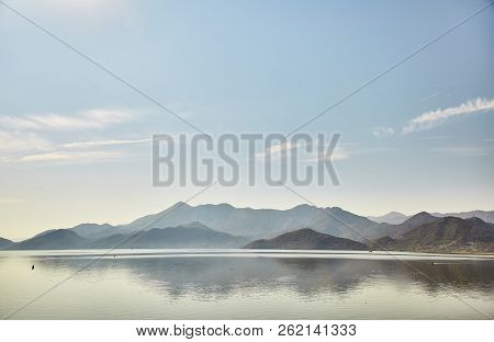 Skadar Lake. National Park. Famous Place. Montenegro. Summer