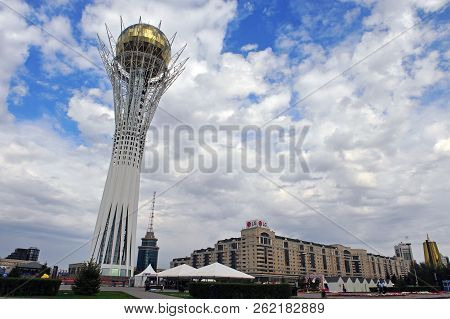 Baiterek Monument And Observation Tower In Astana