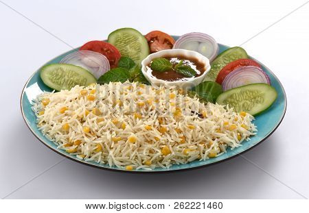 Khichri Or Khichdi, Delicious Traditional Indian Food Made With Lentil And Basmati Rice