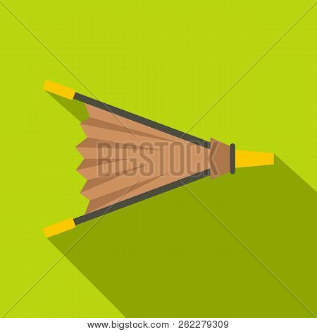 Fire Bellows Icon. Flat Illustration Of Fire Bellows Icon For Web