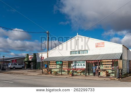 Sutherland, South Africa, August 7, 2018: A Mall In Sutherland In The Northern Cape Province. Severa