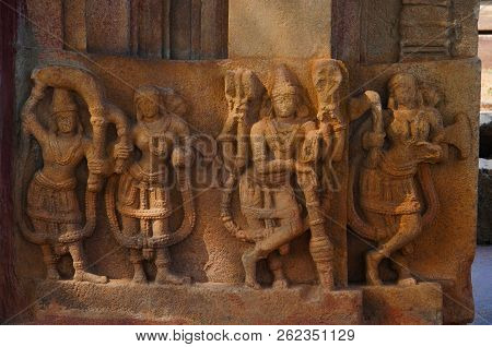 Carved Figure, Ramappa Temple, Palampet Warangal Telangana India