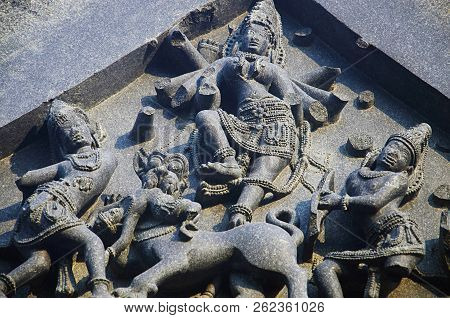 Carved Figure, Temple Complex, Warangal Fort, Warangal Telangana India