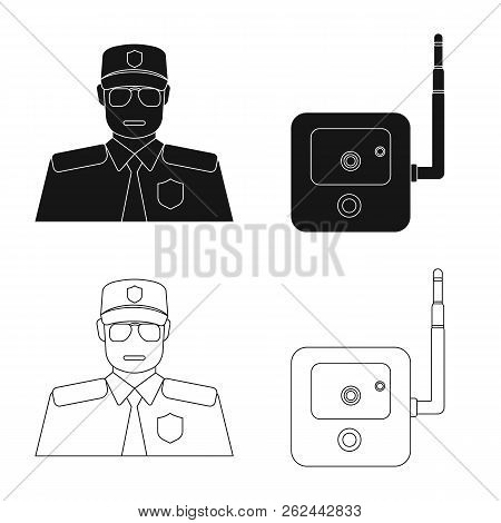Vector Design Of Office And House Icon. Set Of Office And System Vector Icon For Stock.
