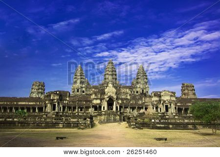 Angkor wat. A közelben Siem Riep. Kambodzsa