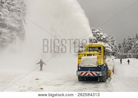 Abant,bolu,turkey-january 28,2017.winter Landscape From Abant In Bolu