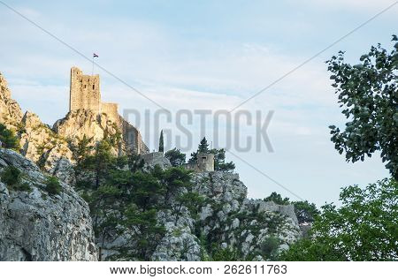 The Mirabella Fortress In Split-dalmatia County, Croatia.