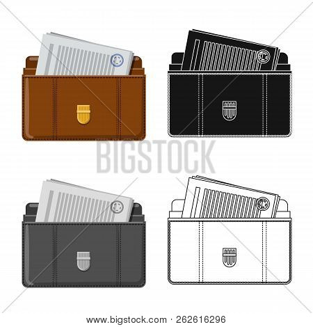 Vector Illustration Of Law And Lawyer Icon. Set Of Law And Justice Vector Icon For Stock.