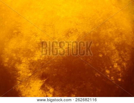 Honey Close Up, Honey Has Become Candied And Has Undertaken Sugar Crystals.