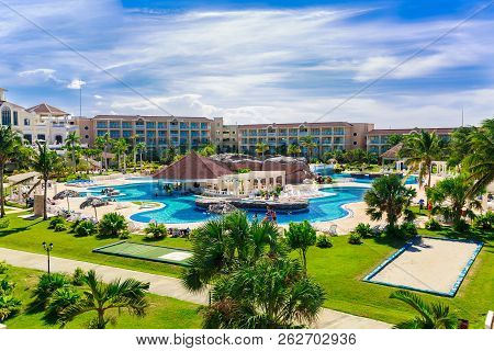 Varadero, Cuba, Iberostar Laguna Azul Resort, Sep. 5, 2018, Amazing Beautiful View Of Resort Grounds