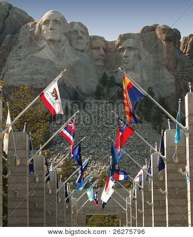 Mount Rushmore v Black Hills v Jižní Dakotě.