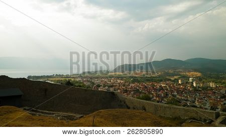 Ochrid City Seen From Tsar Samuel's Fortress.