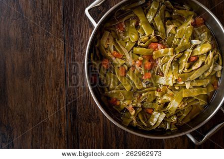 Turkish Green Beans With Olive Oil / Zeytinyagli Fasulye.