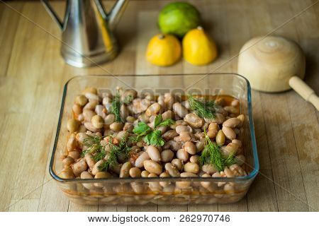 Barbunya Pilaki / Turkish Traditional Food.