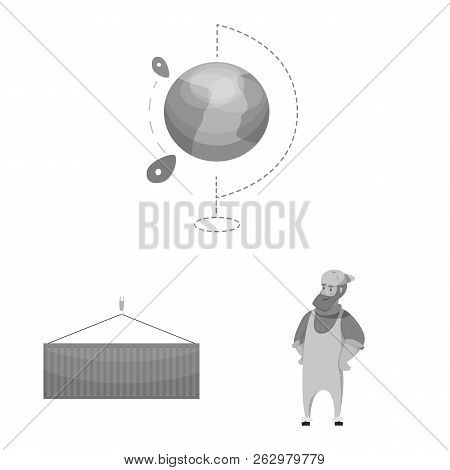 Vector Design Of Goods And Cargo Logo. Set Of Goods And Warehouse Vector Icon For Stock.