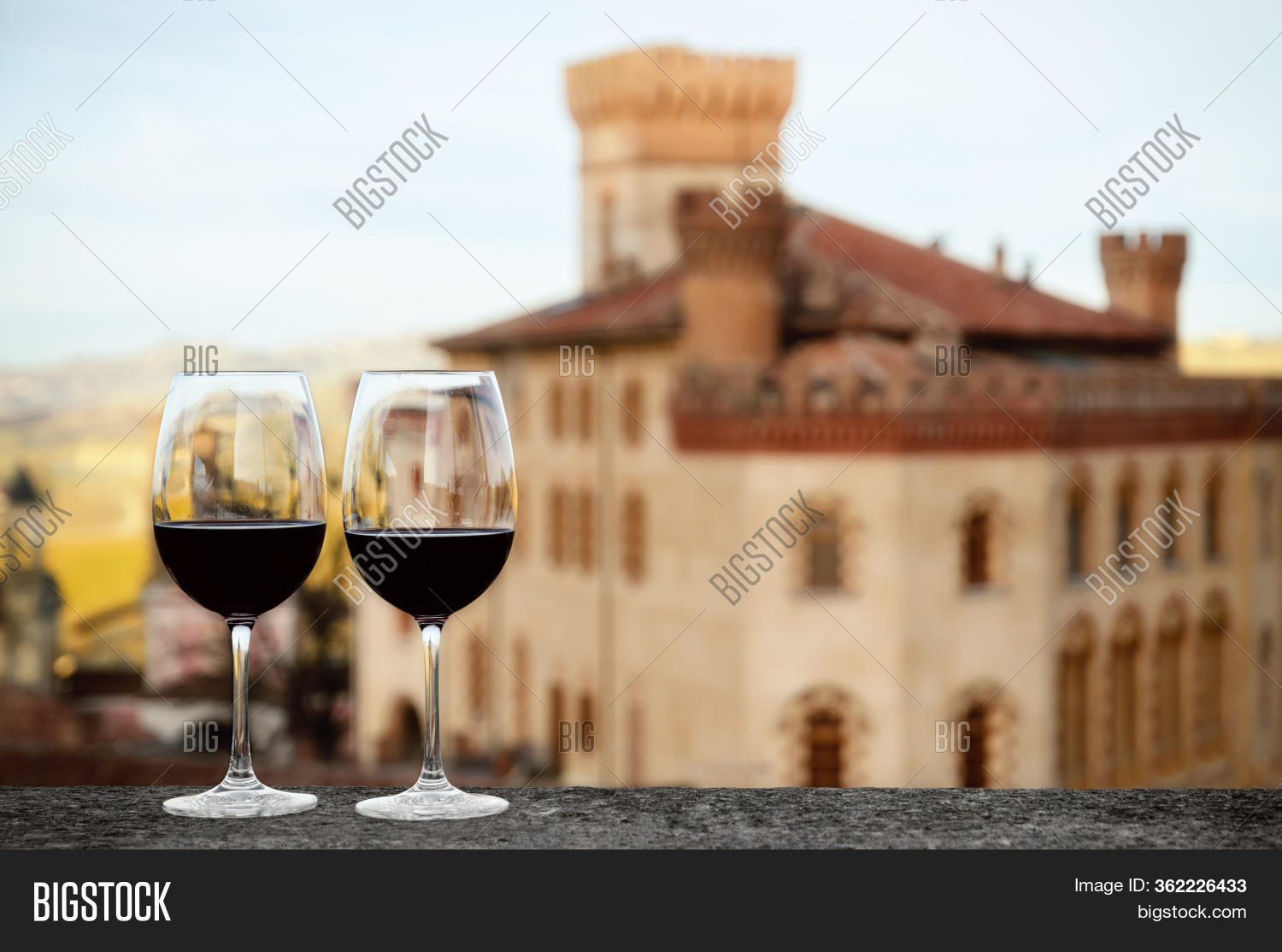 Two Glasses Barolo Image & Photo (Free Trial) Bigstock