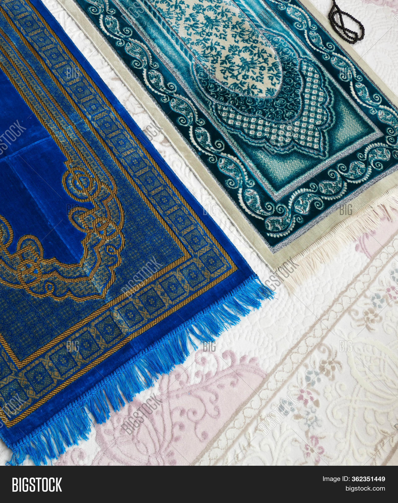 Prayer Rugs On Carpet Image & Photo (Free Trial) Bigstock