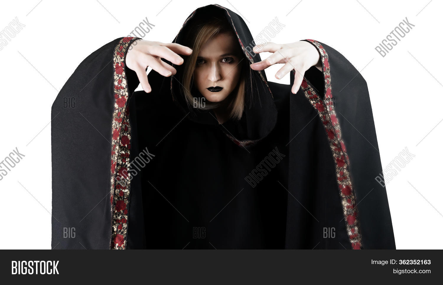 Girl Black Robe, Image & Photo (Free Trial) Bigstock