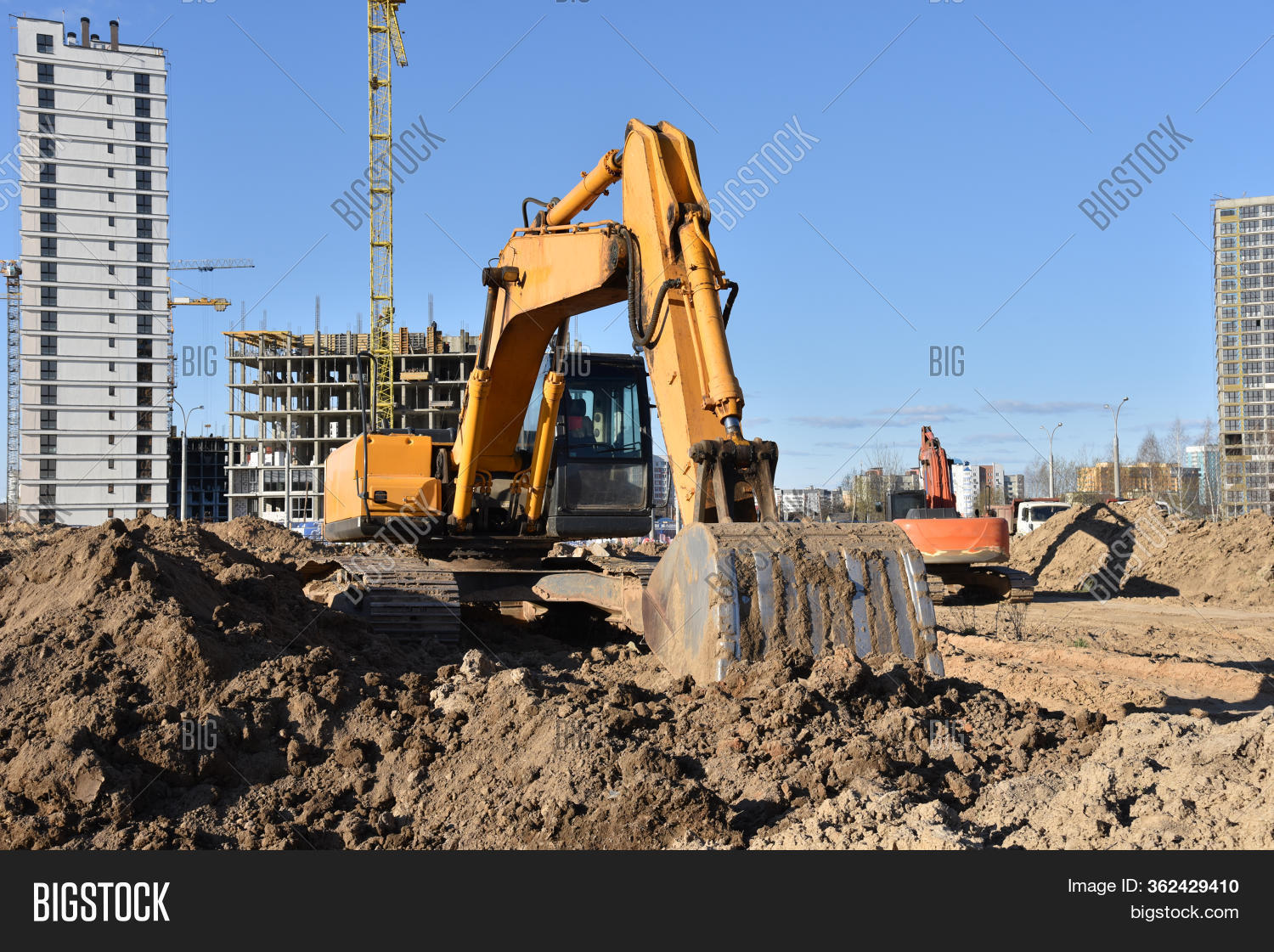 Excavators During Image & Photo (Free Trial) Bigstock
