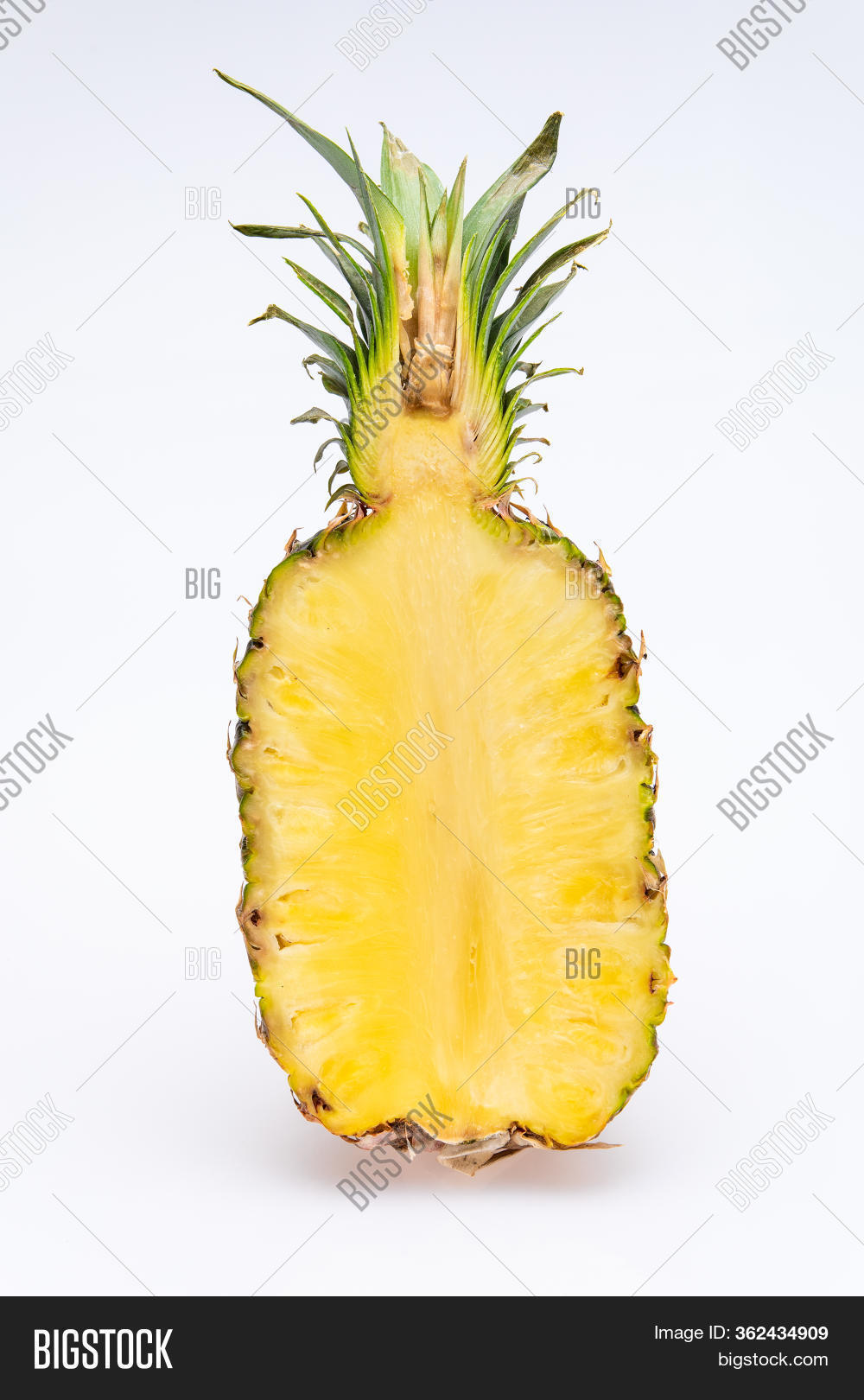 Pineapple Cut Half Image & Photo (Free Trial) Bigstock
