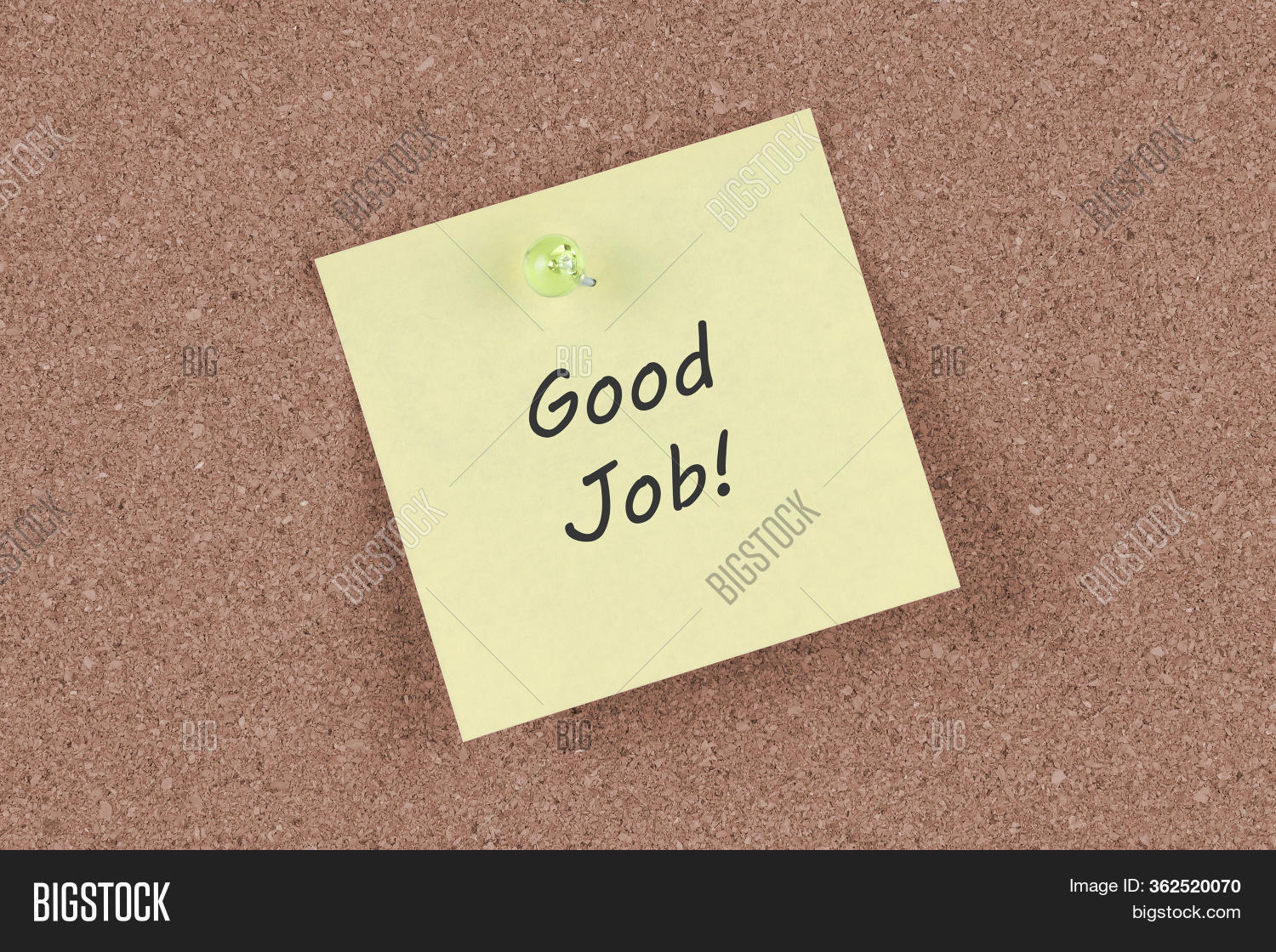 Good Job Post Note On Image & Photo (Free Trial) Bigstock