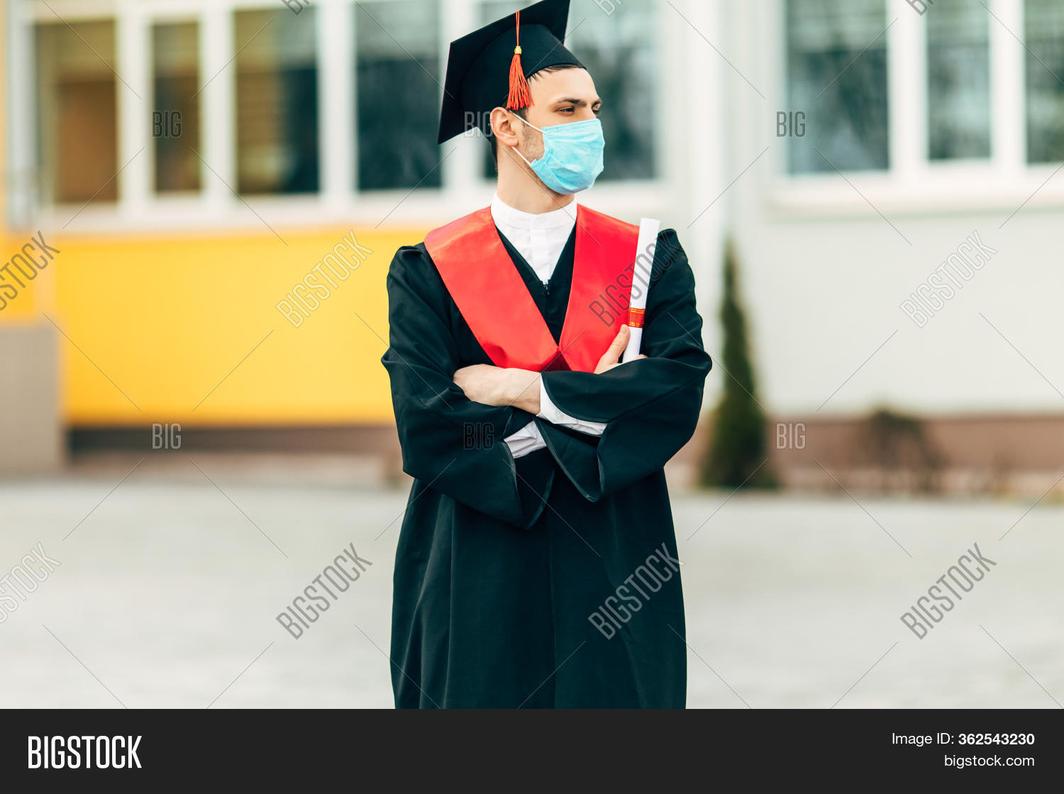 slim fit dress slacks Matte Black Bachelors Cap & Gown