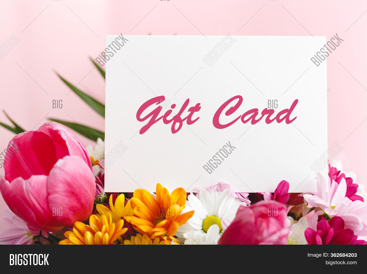 Gift Card Flowers Image & Photo (Free Trial) Bigstock