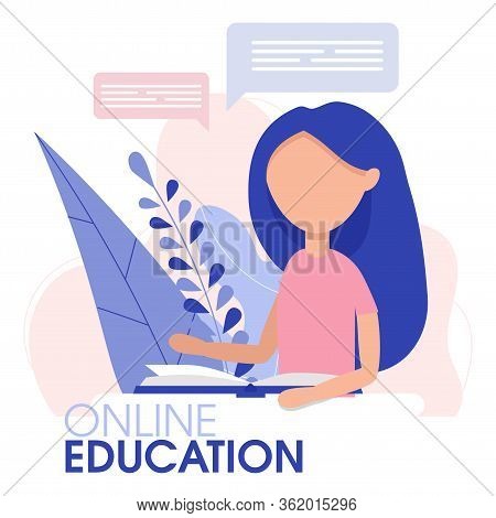 Online Training Student With Digital Course With Teacher. Online School Webinar, Video Stream On Dev