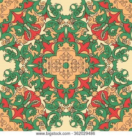 Abstract Floral Seamless Pattern