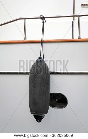 Detail Views From A Sailing Yacht In A Harbour