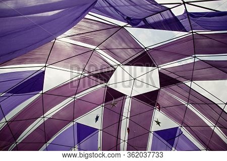Mobile Dome Decoration Design. A Geodesic Dome Tents. A Hemispherical Thin-shell Structure Lattice-s