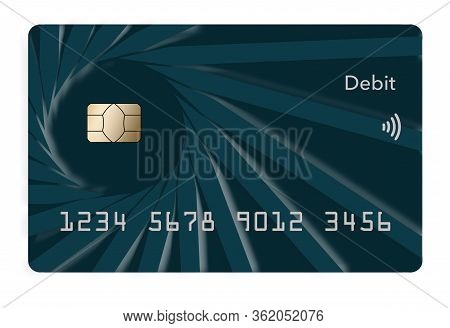 Here Is A Generic Mock Credit Card That Features The Emv Security Chip In The Design.