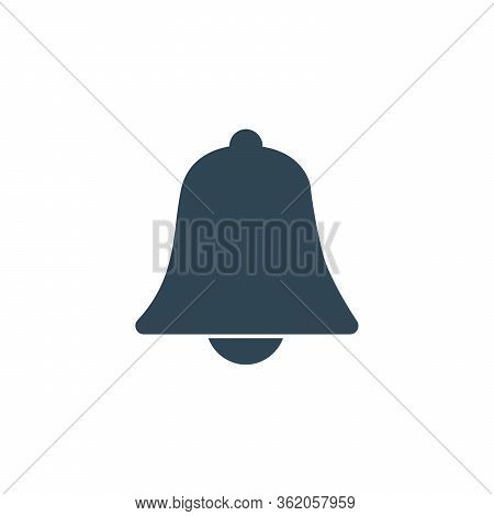 Vector Bell Icon. Notification Bell. Stock Vector Illustration Isolated On White Background.