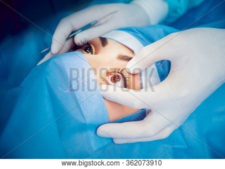 The Operation On The Eye. Cataract Surgery.