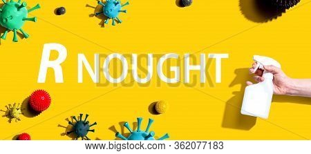 R Nought Theme With Sanitizing Spray And Viruses