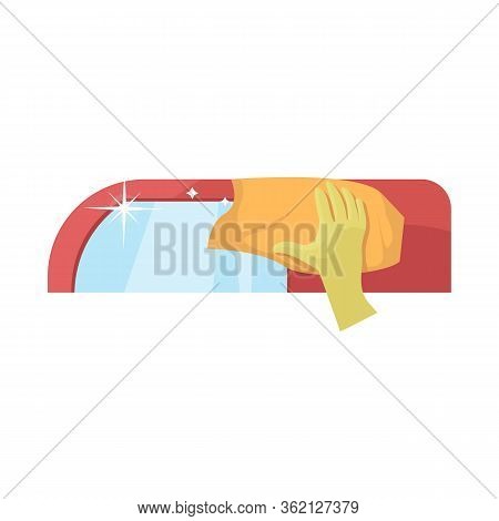 Vector Design Of Window And Auto Symbol. Collection Of Window And Washing Stock Vector Illustration.