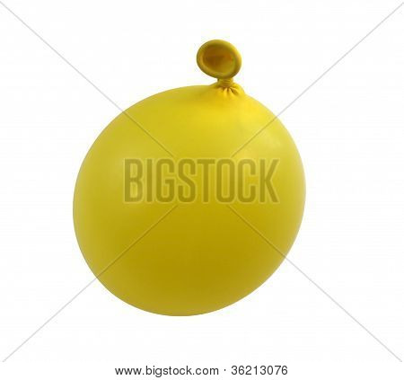 Ballon jaune verticale