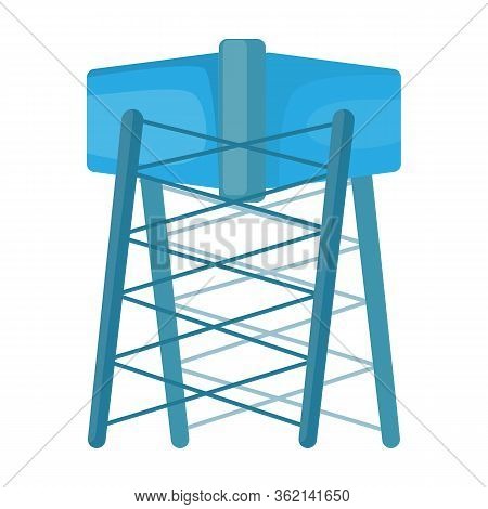 Water Tower Vector Icon.cartoon Vector Icon Isolated On White Background Water Tower.
