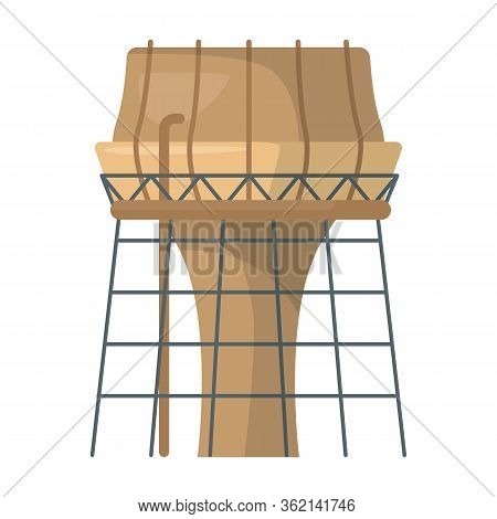 Water Tower Vector Icon.cartoon Vector Icon Isolated On White Background Water Tower.
