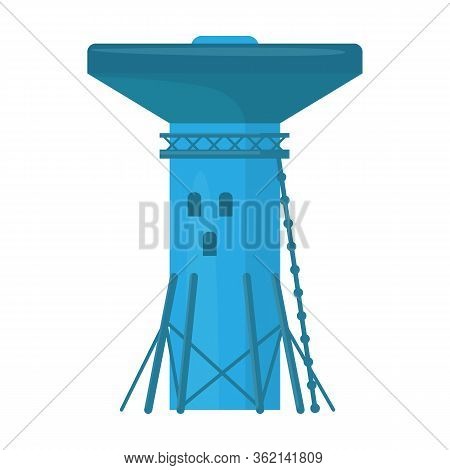 Water Tower Vector Icon.cartoon Vector Icon Isolated On White Background Water Tower.