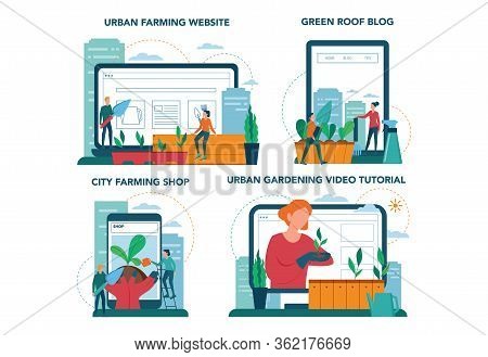 Urban Farming Or Gardening Online Service Or Platform On Differernt
