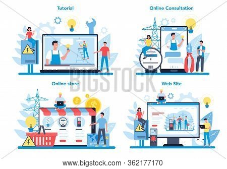 Electricity Works Service Online Service Or Platform On Differernt Device